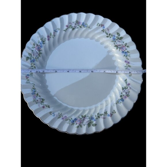 Sovereign Potters Bloomsbury R215-67 Floral Bone China Dinner Plate 10" Scallope - Picture 2 of 10